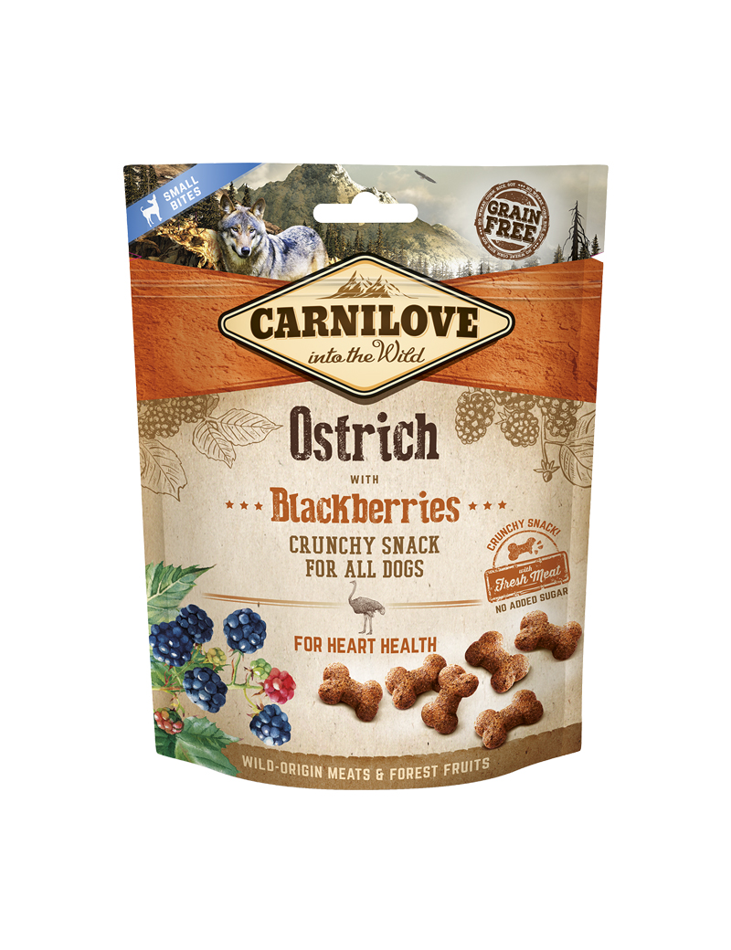 Carnilove Crunchy Snack Ostrich with Blackberries Hundgodis - 200 g