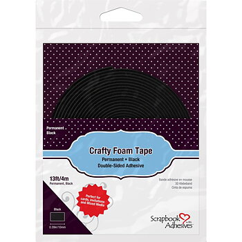 Scrapbook Adhesives - Crafty Foam Tape Roll - Black