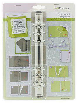 CraftEmotions - Ringbound silver Planner - DIY 