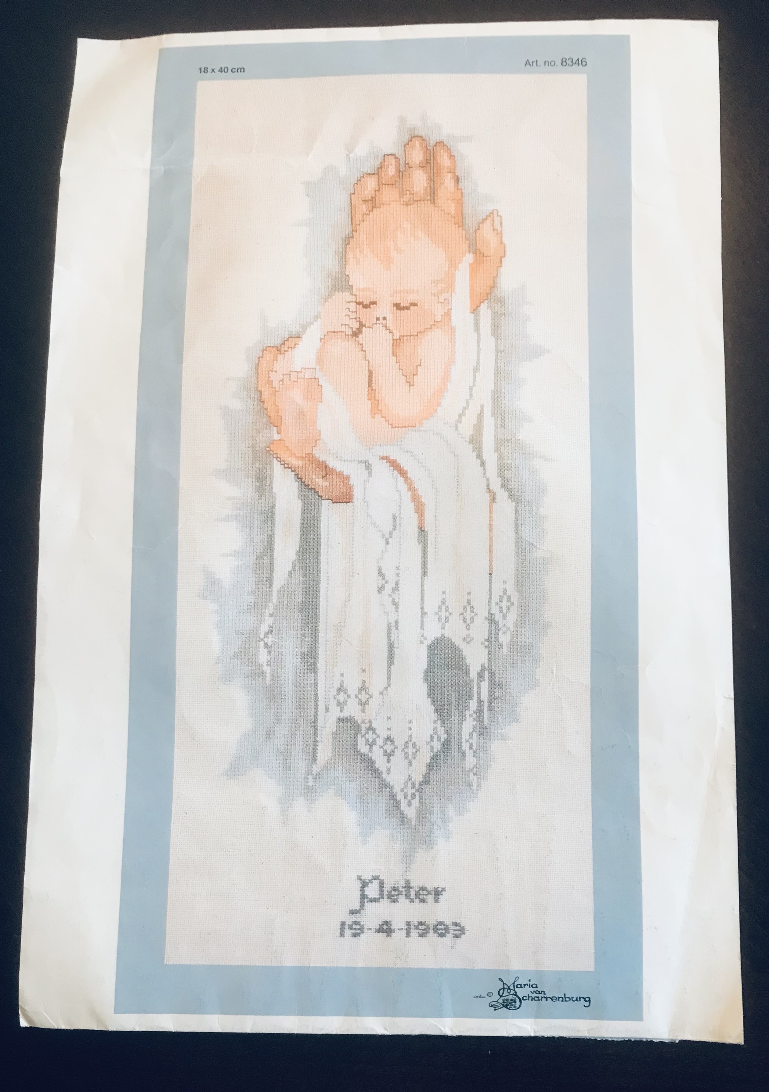 Minnestavla. Vackert motiv.