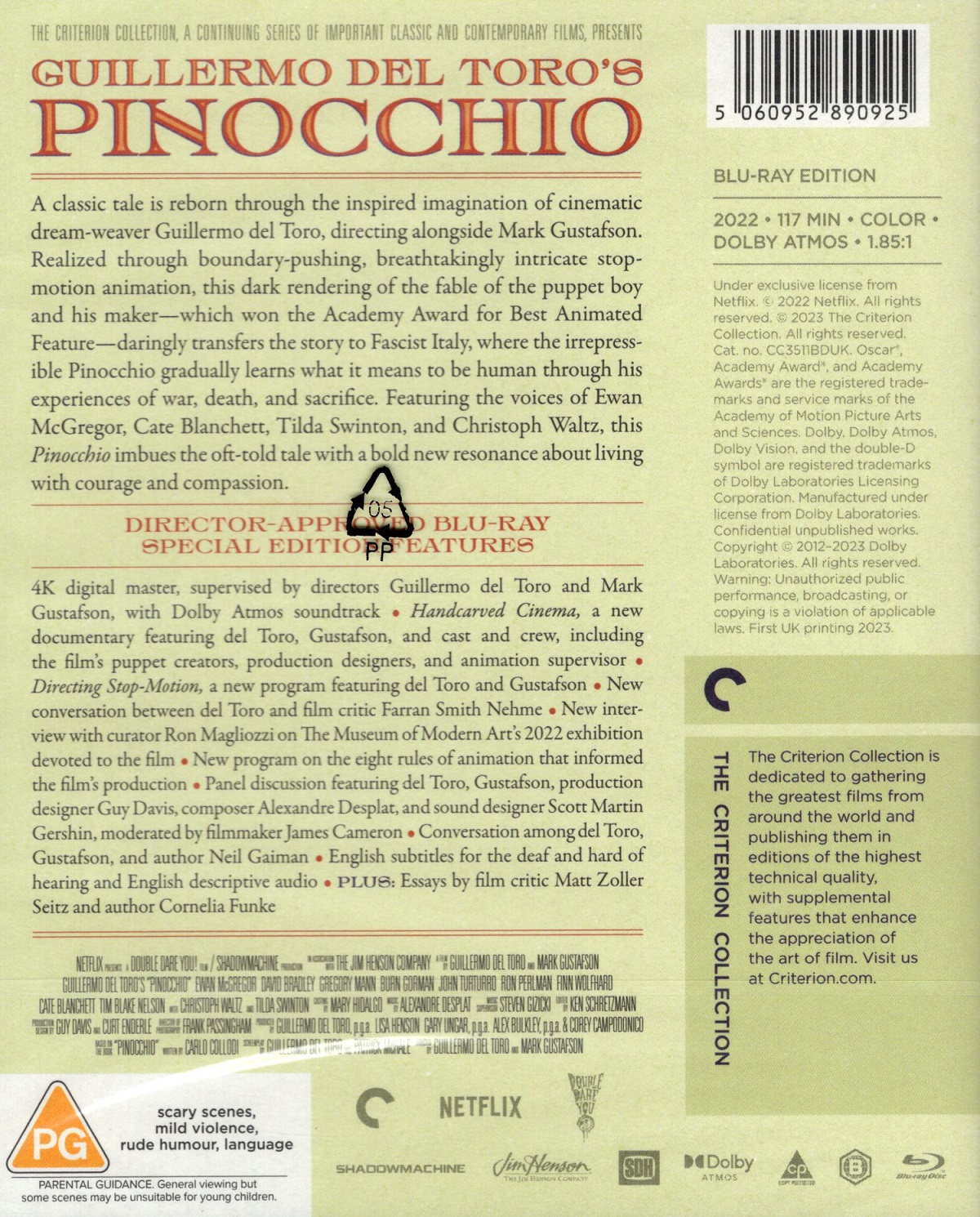 Guillermo Del Toro's Pinocchio (Criterion Collection) (ej svensk text) (Blu-ray) - 2