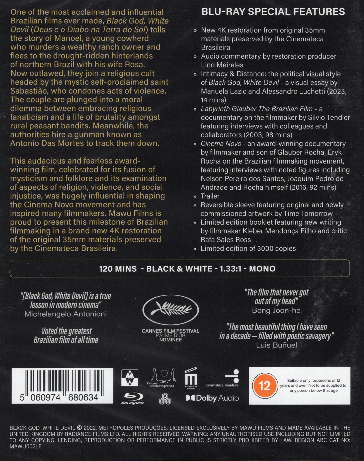 Black God, White Devil (ej svensk text) (Blu-ray) - 2