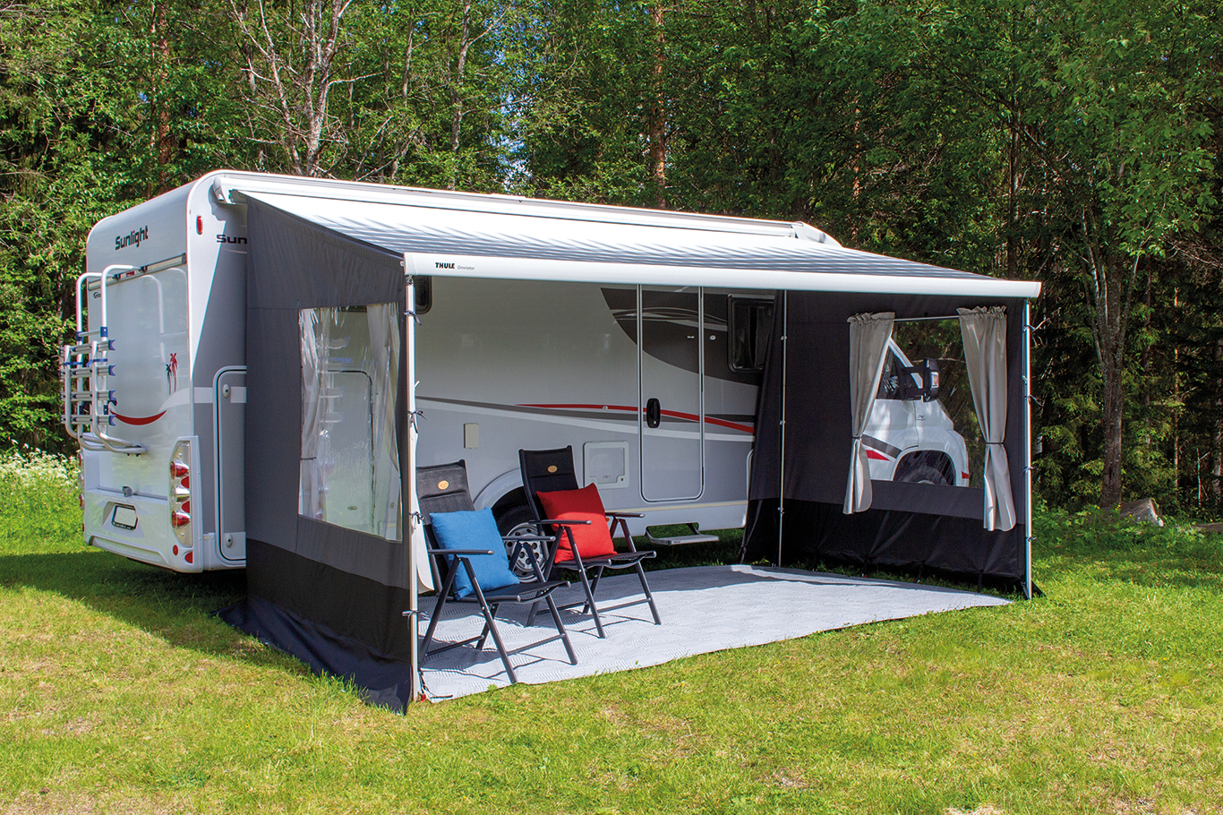 Svenska Tält Sidor & Front till påsmarkis husvagn - 2