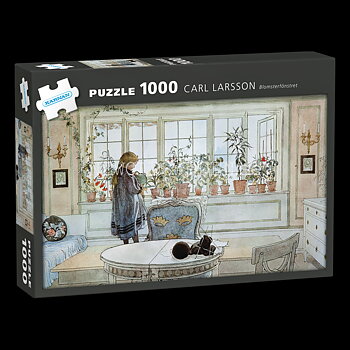 CARL LARSSON Blomsterfönstret - Puzzle 1000 bitar 70 x 42 cm