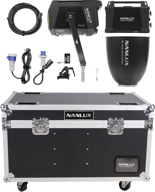 Nanlux Evoke 2400B Spot Light in Flight Case with 45° Reflector