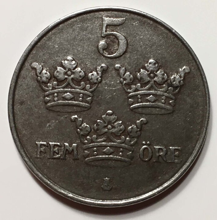 5 öre 1918 järn 1