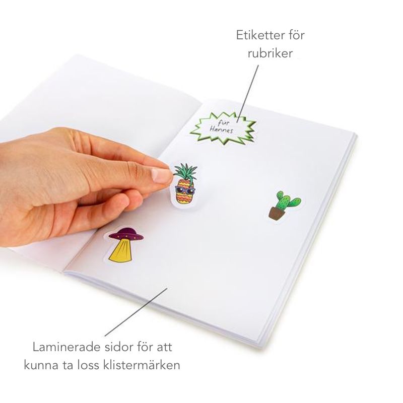Stickeralbum med stickers - 3