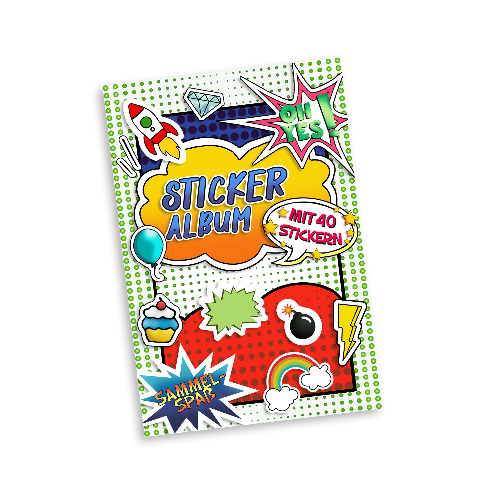 Stickeralbum med stickers