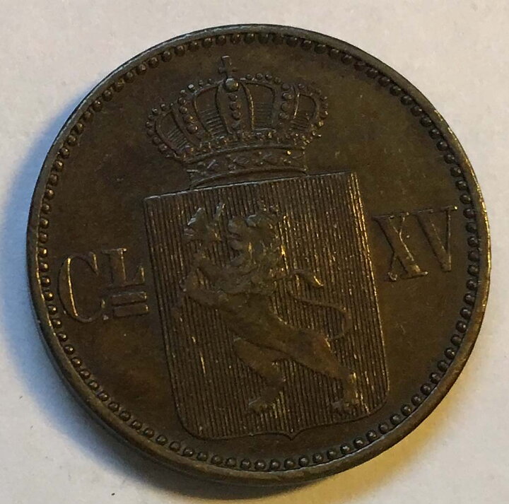 Norge 1 sk 1870 1+/01