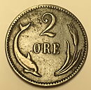 Danmark 2 öre 1886 1?/1