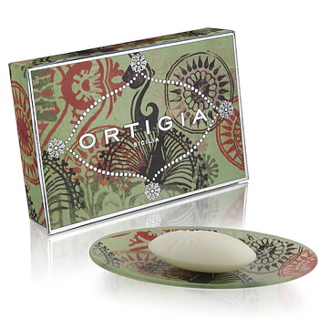 ORTIGIA Fico D India Glass Plate and Soap