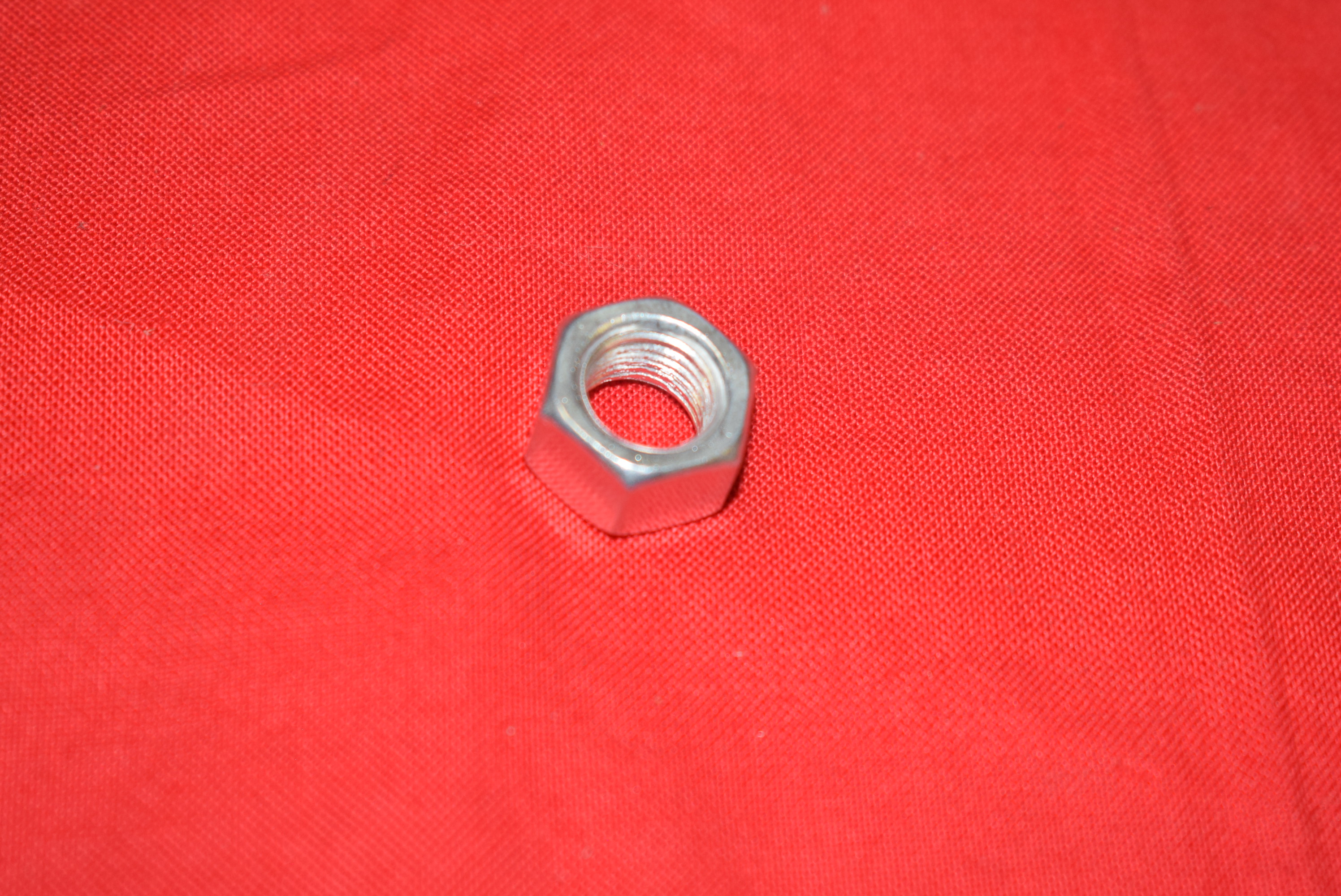Nut 3/8"-24 x 11/32 x 9/16" Hex Nickel
