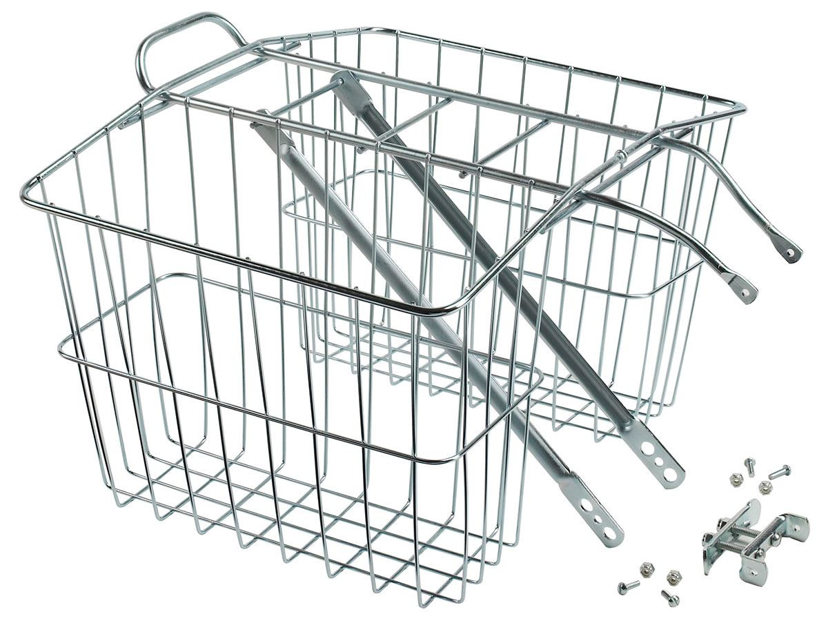 Wald 520 Rear Carrier Basket Plated