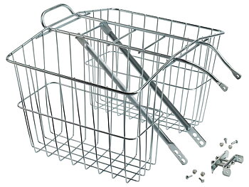 Wald 520 Rear Carrier Basket Plated