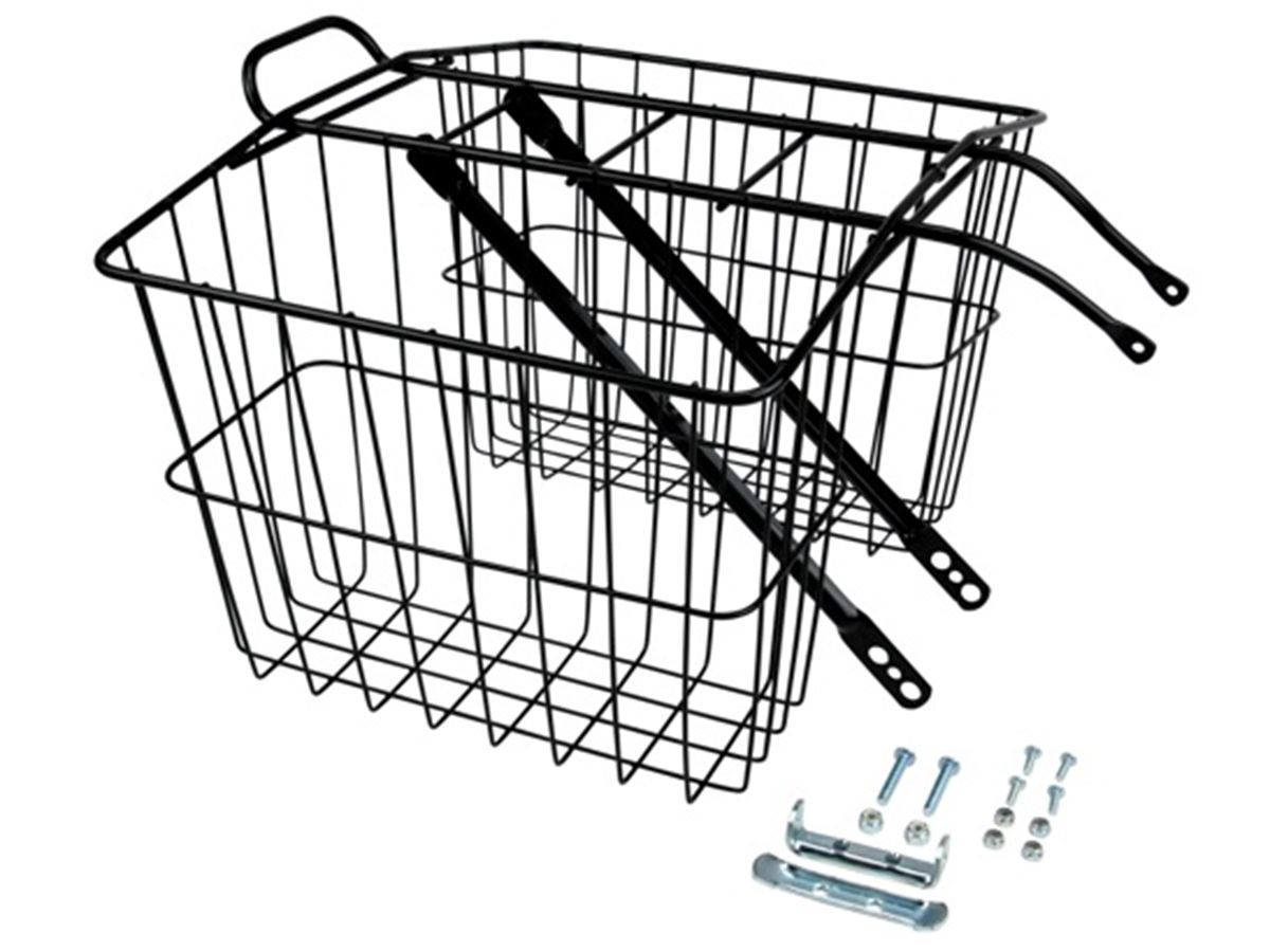 Wald 520 Rear Carrier Basket Svart