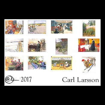 Carl Larsson 2017 - 230 x 310 mm - Väggkalender