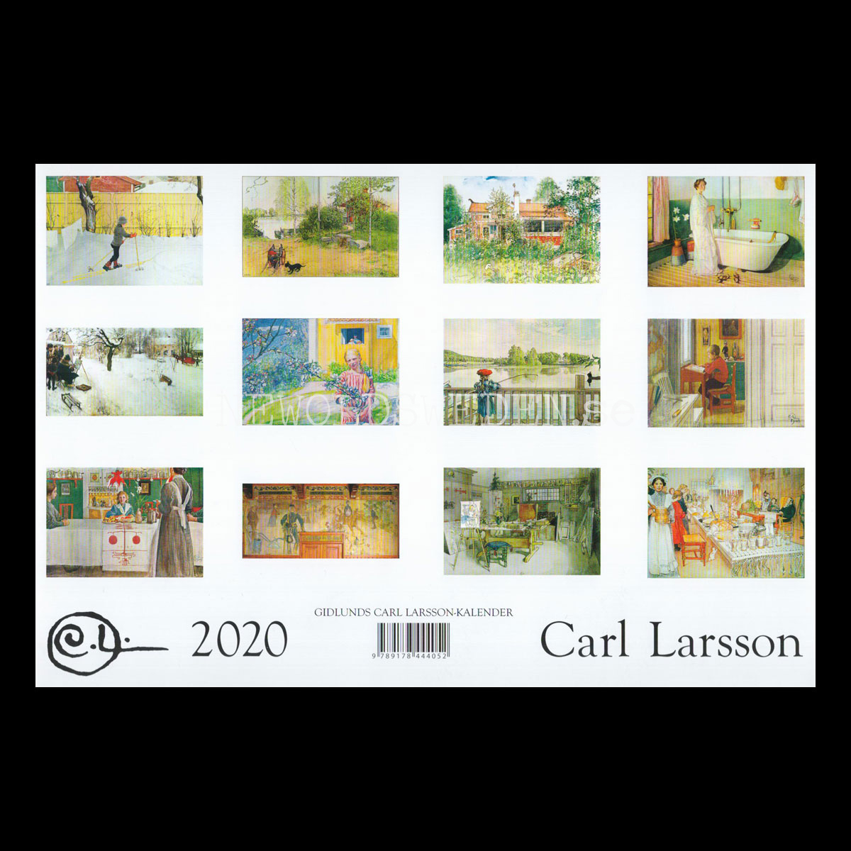 Carl Larsson 2020 - 230 x 310 mm - Väggkalender - 2