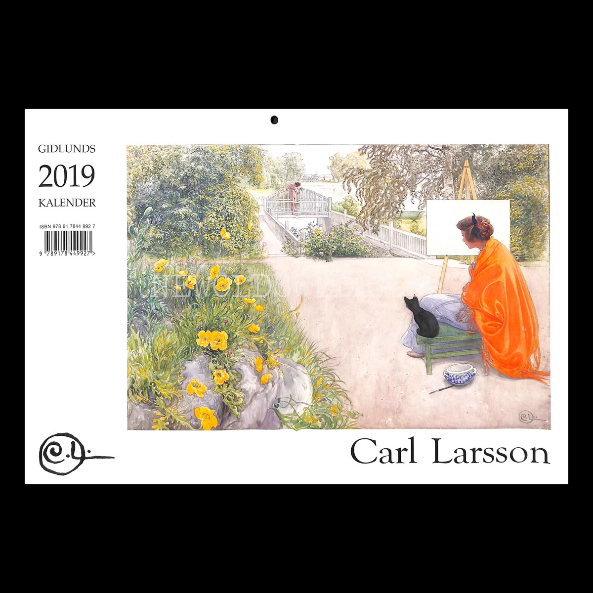 Carl Larsson 2019 - 230 x 310 mm - Väggkalender
