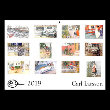 Carl Larsson 2019 - 230 x 310 mm - Väggkalender