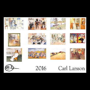 Carl Larsson 2016 - 230 x 310 mm - Väggkalender