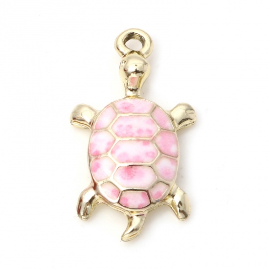 Berlock - Turtle enameld  Pink