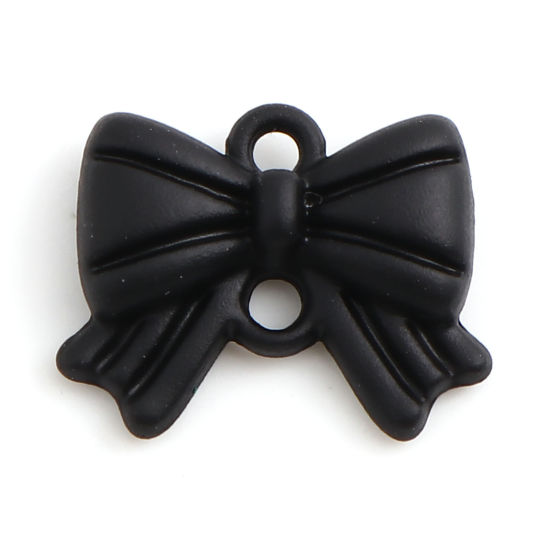 Charm /  connector , Bowknot Svart