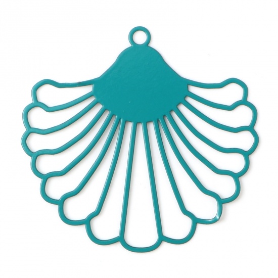 Charm ,  filigree  fan petrol