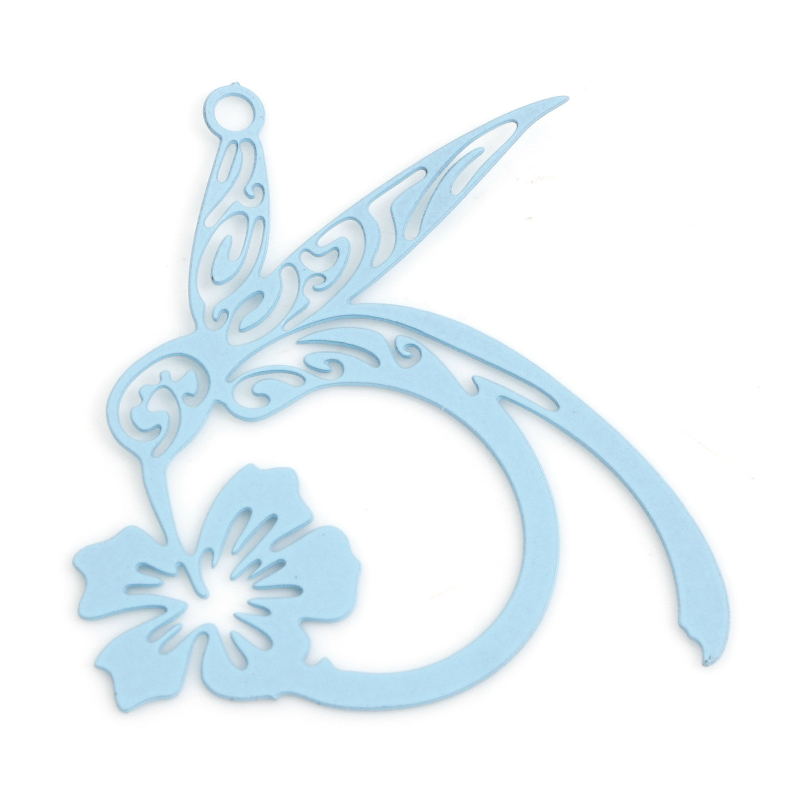 Berlock -  Filigree, Fågel Ljusblå