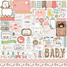 Echo Park Element Stickers -Baby GIRL