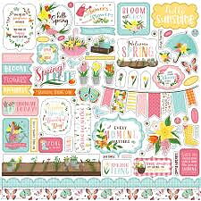 Echo Park Element Stickers -I Love Spring 