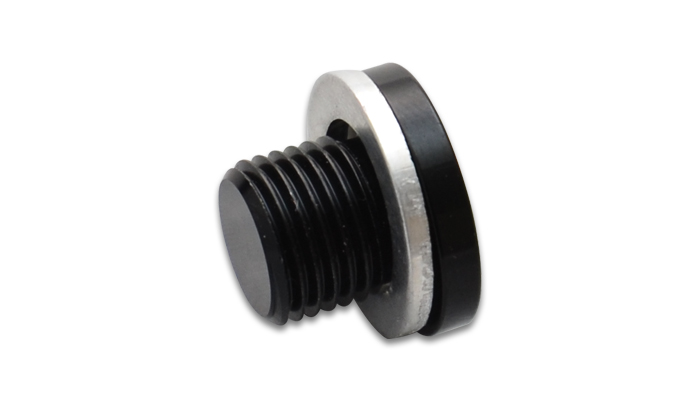 Vibrant M12 x 1.5 Metrisk Aluminium Port Plugg med Crush Bricka