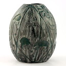 マリ・シムルソン Hedenhosシリーズ Rock Carving  岩面彫刻の花瓶 Vase 1957年  15cm