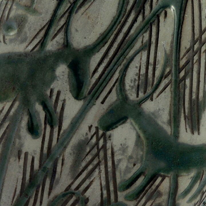 マリ・シムルソン Hedenhosシリーズ Rock Carving  岩面彫刻の花瓶 Vase 1957年  15cm