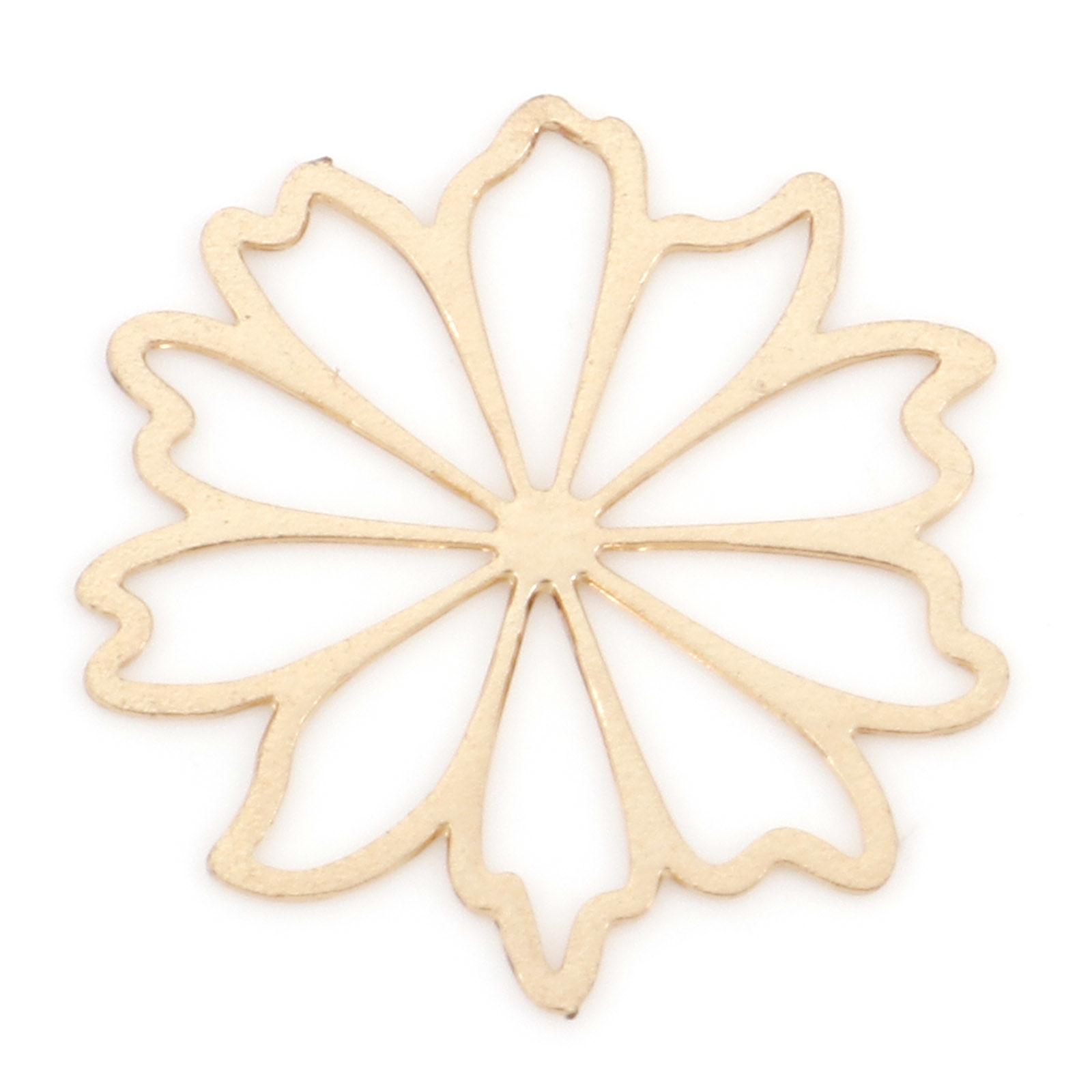 Berlock -  Filigree Blomma, Guld 17mm