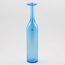 Oiva Toikka (1990s) Blue Bottle Vase 31 cm (Limited) <with Box>