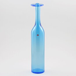 Oiva Toikka (1990s) Blue Bottle Vase 31 cm (Limited) <with Box>