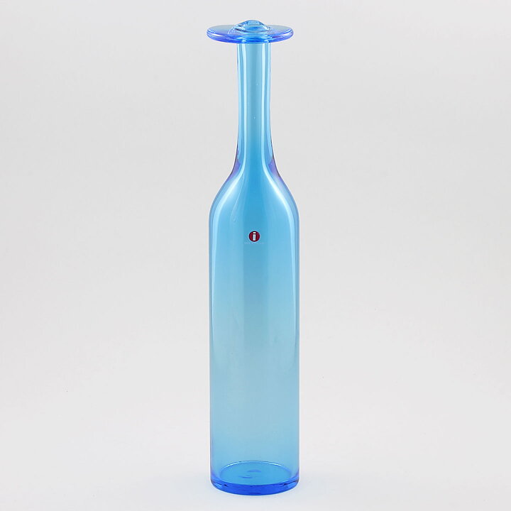 オイバ・トイッカ  数量限定！ 青色のボトル型の花瓶 Vase  31cm 1990年代 〈箱付き〉