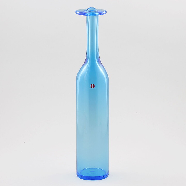 Oiva Toikka (1990s) Blue Bottle Vase 31 cm (Limited) <with Box>