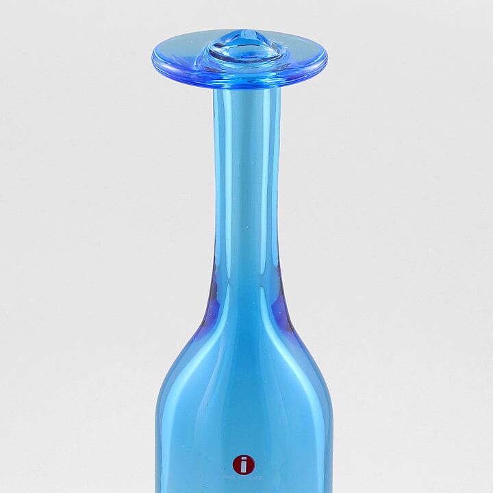オイバ・トイッカ  数量限定！ 青色のボトル型の花瓶 Vase  31cm 1990年代 〈箱付き〉