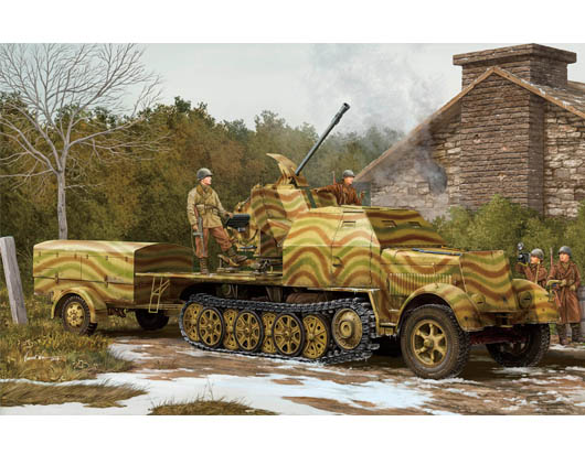 1/35 German 3.7cm Flak 43 auf Selbstfahrlafette (Sd.Kfz.7/2)