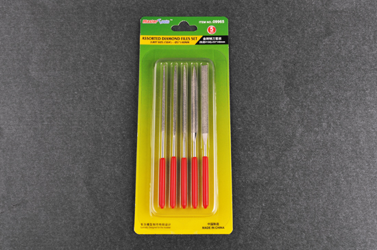 Assorted diamond files set (Grit size:150#)-φ3*140mm