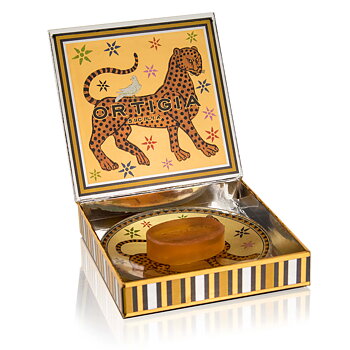ORTIGIA Ambra Nera Glass Plate and Soap