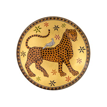 ORTIGIA Ambra Nera Glass Plate and Soap