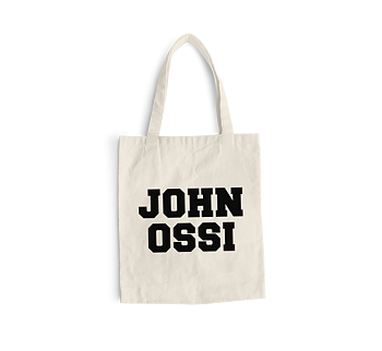 JOHNOSSI - TOTE BAG, LOGO (NATURAL)