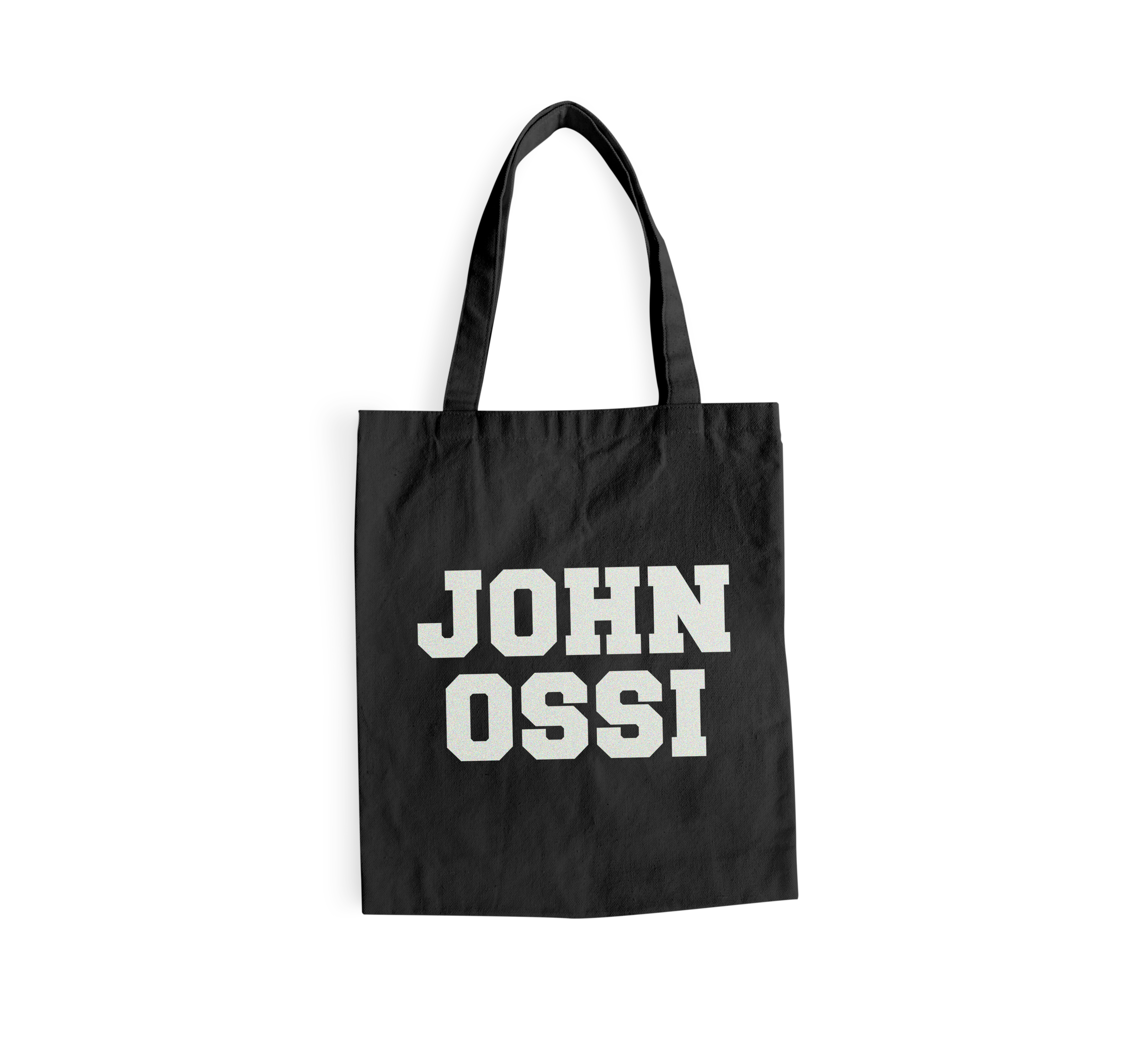 JOHNOSSI - TOTE BAG, LOGO (BLACK)
