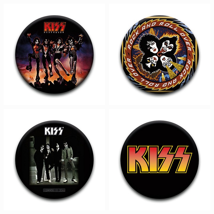 Kiss Buttons Set 3 - Rockzone