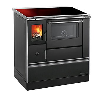 Vedspis K176E 5 kW Glaskeramik (Svart) 