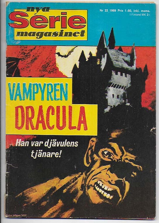 Seriemagasinet 1969 Nr 22 VG Omslaget löst vid 1 nit