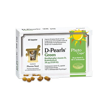 D-Pearls Green 38 mcg 80 kap Pharma Nord