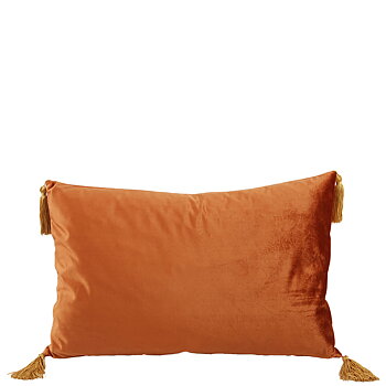 Kuddfodral Guldtassel - Rusty Velvet 40x60
